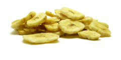 μπανάνες ψημένες με μέλι (banana chips) - αποξηραμένα φρούτα